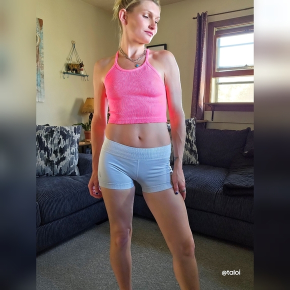 NWOT FP Movement Good Karma Micro Short in Grey - Picture 2 of 8